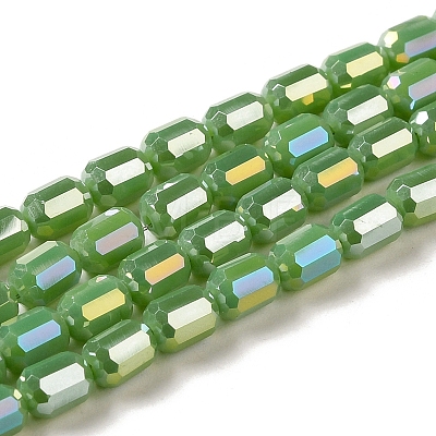 Electroplate Glass Beads Strands EGLA-D031-01-1