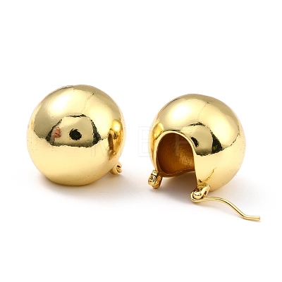 Brass Hoop Earrings EJEW-D273-01G-1