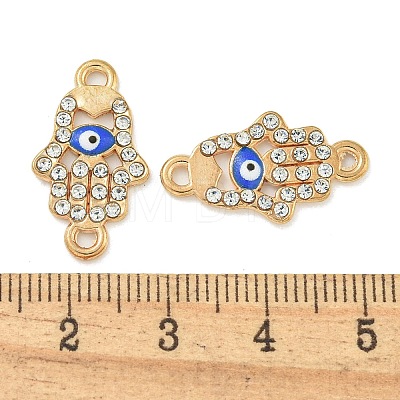 Alloy Blue Enamel Connector Charms ENAM-S003-02D-1