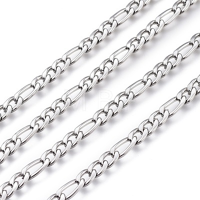 304 Stainless Steel Figaro Chain CHS-M003-12P-A-1