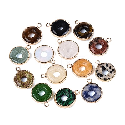 Natural & Synthetic Mixed Stone Pendants G-N371-17G-1