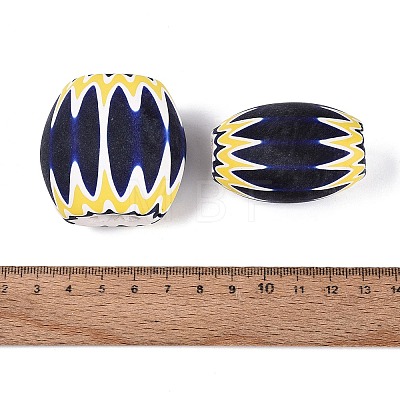 Handmade Millefiori Glass Barrel Beads LS-LA-N002-32B-1