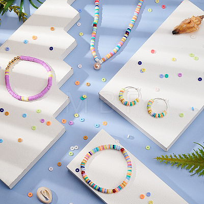 Handmade Polymer Clay Beads CLAY-PH0001-16-4mm-1