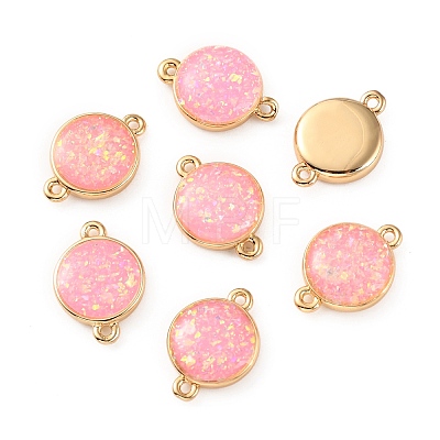 Transparent Resin Connector Charms KK-WH0031-07G-1