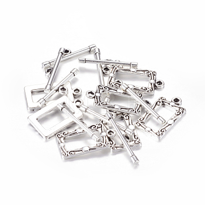 Tibetan Style Alloy Toggle Clasps X-LF5079Y-1