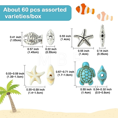 Ocean Theme Jewelry Making Findings Beads Kits DIY-YW0011-22B-1