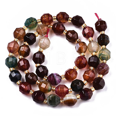 Natural Agate Beads Strands G-T131-82A-06-1