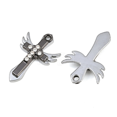 Alloy Rhinestone Pendants RB-CBA18BA-04EB-1