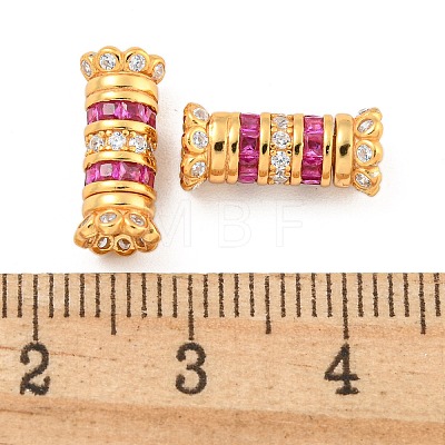 925 Sterling Silver Micro Pave Cubic Zirconia Screw Clasps STER-U001-05B-G-1