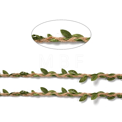 DIY Wreath Foliage Green Leaves Ribbon Decorative OCOR-M007-01C-1