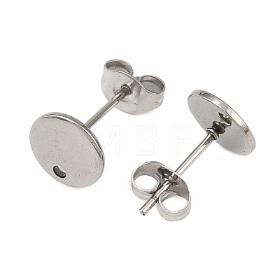 Non-Tarnish 304 Stainless Steel Stud Earring Findings X-STAS-R063-35-1