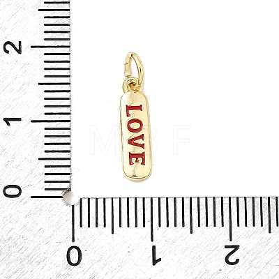 Brass Enamel Charms KK-P338-01G-B02-1