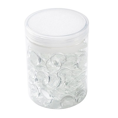 Craftdady Transparent Glass Cabochons GGLA-CD0001-01-1