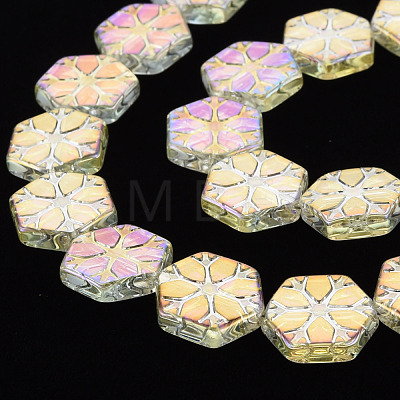 Electroplate Glass Beads Strands EGLA-S188-11A-04-1