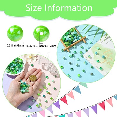 DIY Green Series Necklace & Bracelet Making Kits DIY-CJ0001-77-1