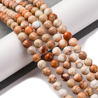 Dyed Natural Regalite/Imperial Jasper/Sea Sediment Jasper Beads Strands G-B124-C02-10-1