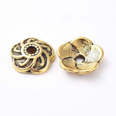 Tibetan Style Caps LS-TIBEB-EA9031Y-AG-FF-1