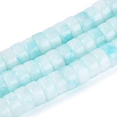 Dyed Natural White Jade Beads Strands G-T143-17C-1