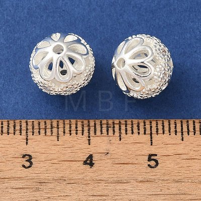 Rack Plating Brass Pave Cubic Zirconia Beads KK-M285-32A-S-1