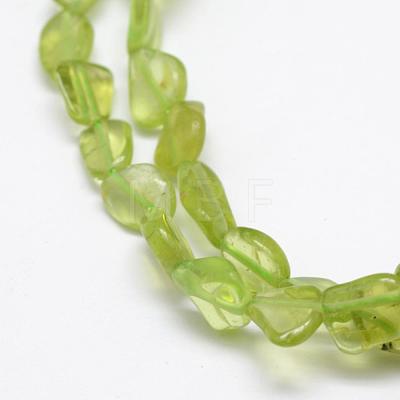 Natural Olive Quartz Beads Strands G-F521-37-1