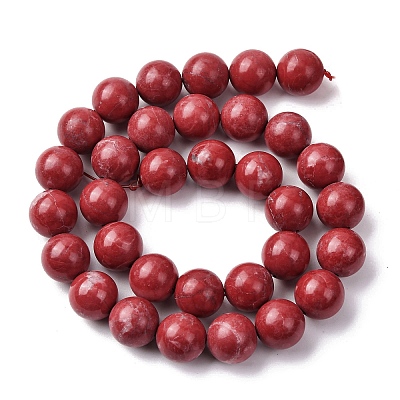 Natural Howlite Beads Strands G-H343-D06-12mm-A-1