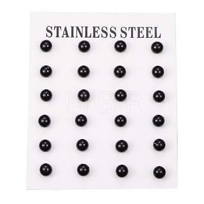 304 Stainless Steel Spray Painted Stud Earrings EJEW-H353-07-G-1