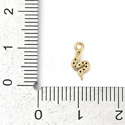 Brass Micro Pave Cubic Zirconia Charms KK-G526-04G-1