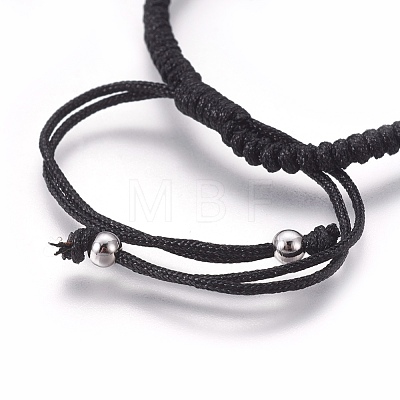 Nylon Cord Braided Bead Bracelets Making BJEW-F360-FP08-1