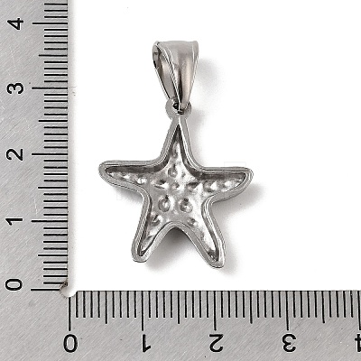 304 Stainless Steel Pendants STAS-B167-12F-P-1