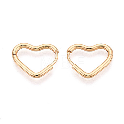 304 Stainless Steel Hoop Earrings STAS-T074-28G-1