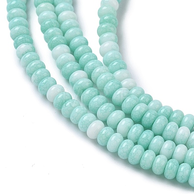 Ombre Effect Dyed Glass Beads Strands GLAA-C043-01J-1