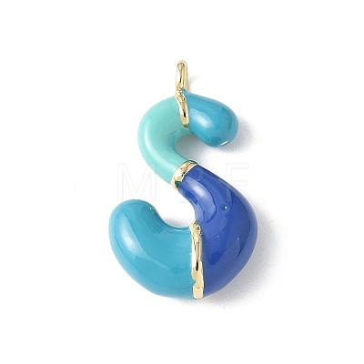 Brass Enamel Pendants KK-E093-03G-S-02-1