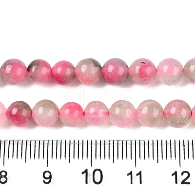 Dyed Natural White Jade Beads Strands G-T138-6mm-210-15-1