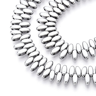 Electroplated Synthetic Non-magnetic Hematite Beads Strands G-T139-65I-1