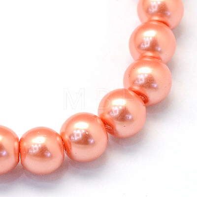 Baking Painted Glass Pearl Bead Strands HY-Q003-3mm-77-1