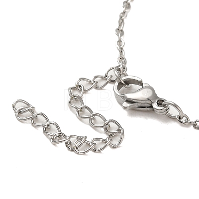 Heart 304 Stainless Steel Pendant Necklaces & Bracelets & Stud Earrings Sets for Women SJEW-C004-05P-1