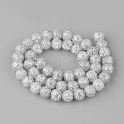 Synthetic Crackle Quartz Beads Strands GLAA-S134-8mm-09-1