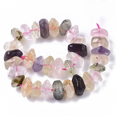 Natural Mixed Quartz Beads Strands G-R462-22-1