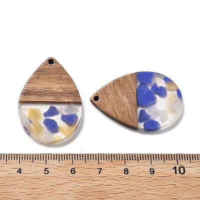 Resin and Walnut Pendants FIND-R051-15B-1