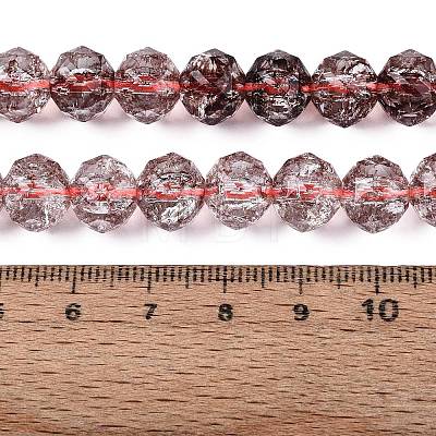 Crackle Transparent Glass Beads Strands GLAA-N063-10mm-15-1