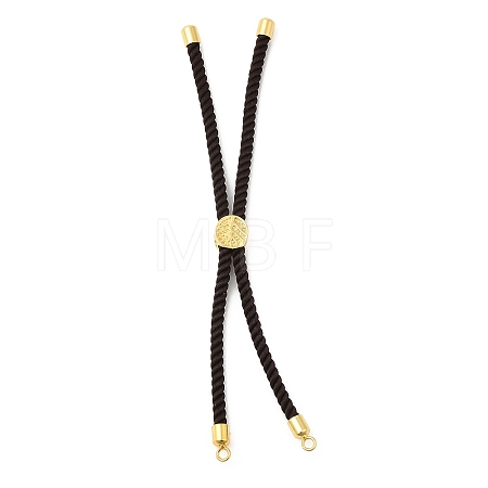 Twisted Nylon Cord Silder Bracelets DIY-B066-03G-08-1