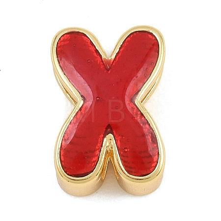 Brass Enamel Beads KK-CBA3FD6-08X-G-1