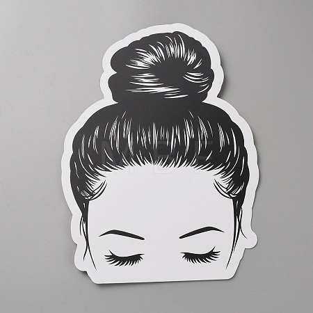 Paper Hair Tie Display Cards CDIS-WH0021-040C-1