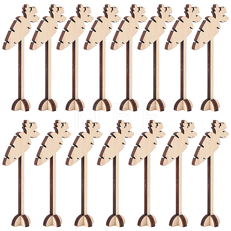 15Pcs Wood Menu Selection Sign AJEW-FG0005-87B-1