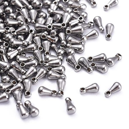 Tarnish Resistant 304 Stainless Steel Chain Findings teardrop STAS-Q177-01-1