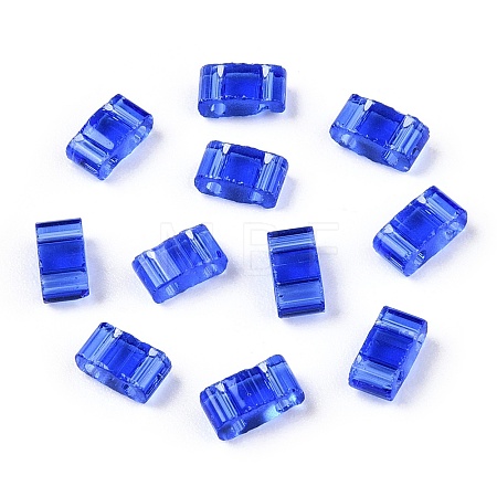 2-Hole Glass Seed Beads SEED-T003-01B-08-1