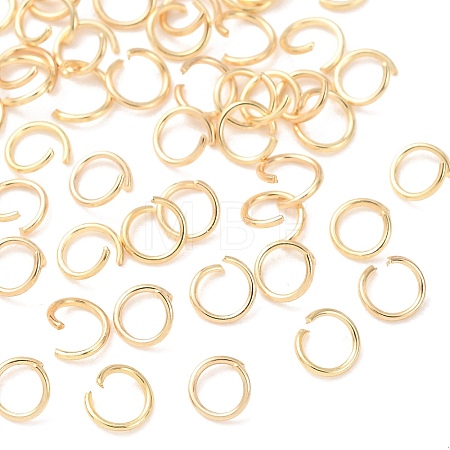 Brass Open Jump Rings KK-G604-08G-19-1