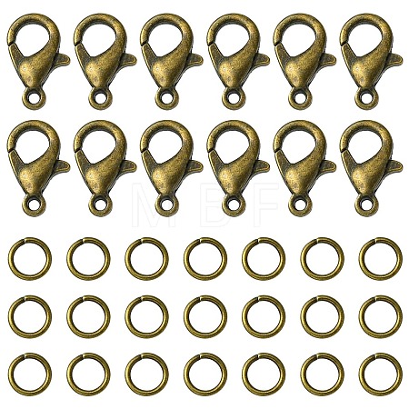 50Pcs Zinc Alloy Lobster Claw Clasps FIND-YW0003-98AB-1
