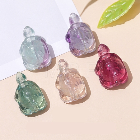 Natural Fluorite Carved Beads PW-WG1ACAE-26-1