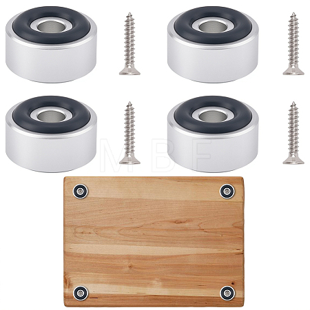 4Pcs Aluminum Furniture Pads FIND-CP0003-81P-1